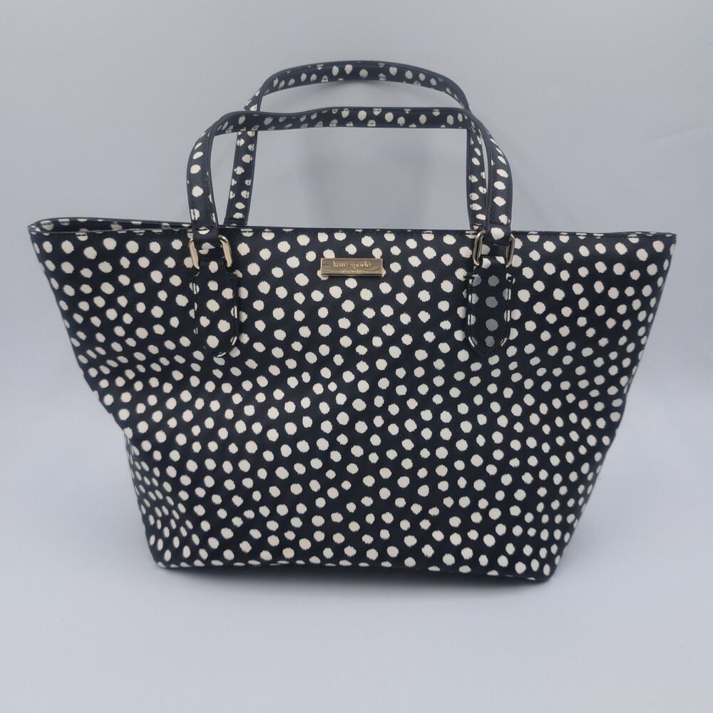 NEW Kate Spade New York Musical Dot Small Dally Laurel Way Tote Black & White